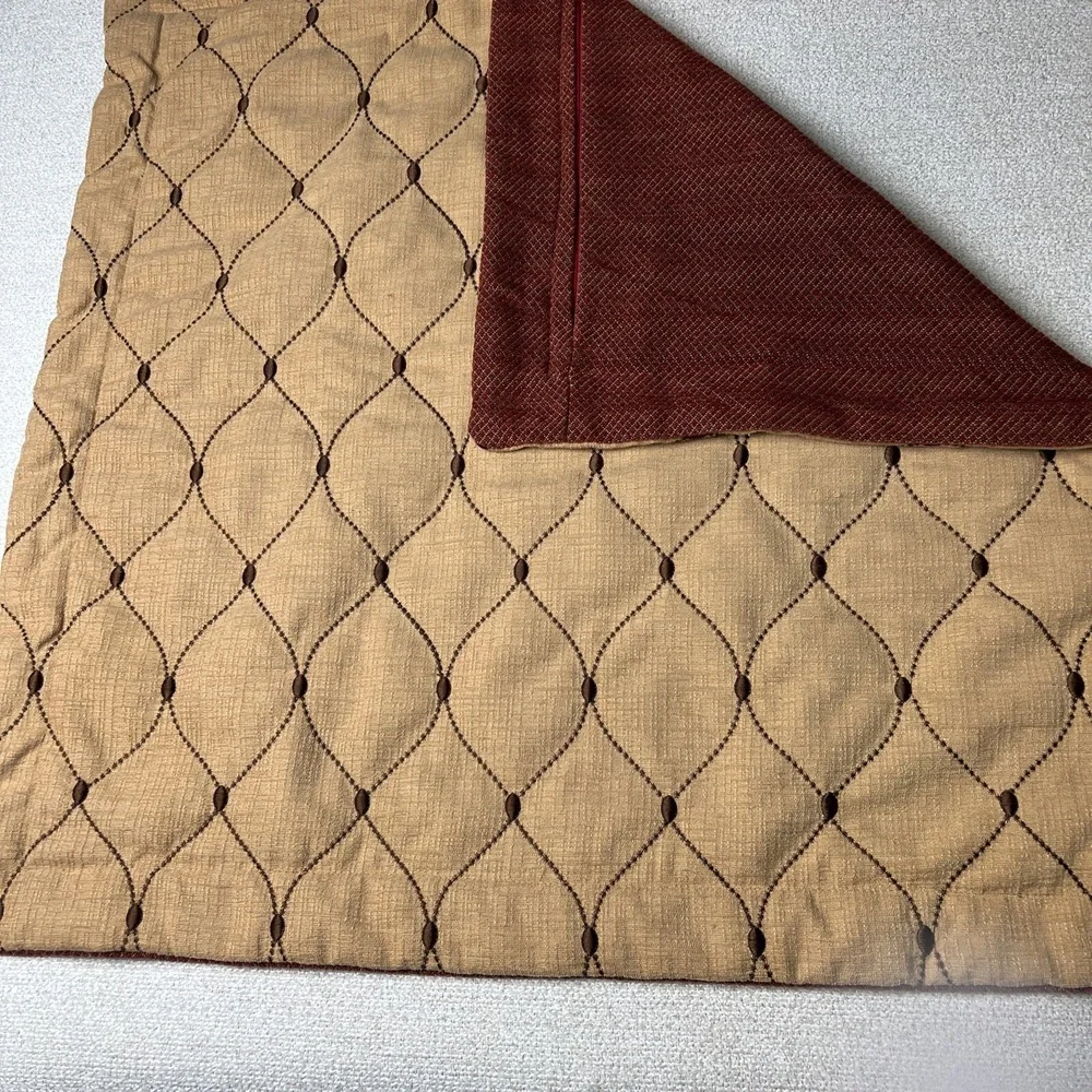 Pillow Shams Biltmore‎ For Your Home Euro 26x26 Corded Burgundy Red Traditional
